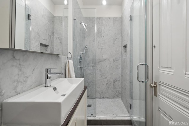 3511 23rd St Unit 1, San Francisco, CA 94110 - full bath with vanity and a shower stall