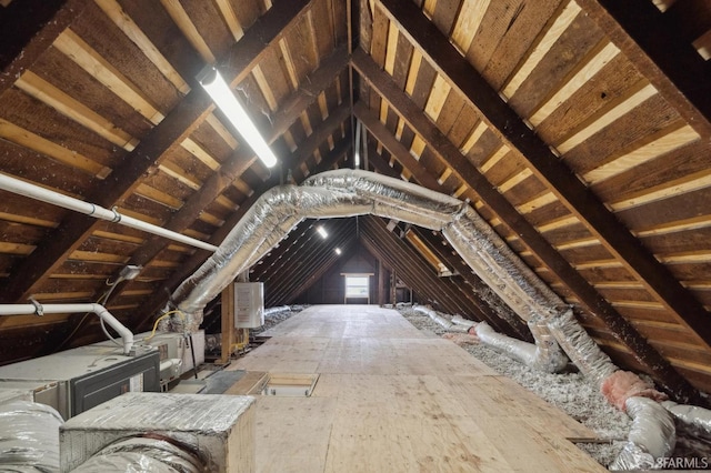 3511 23rd St Unit 1, San Francisco, CA 94110 - unfinished attic featuring water heater