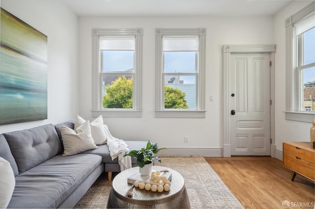 3511 23rd St Unit 1, San Francisco, CA 94110 - living room with light wood finished floors