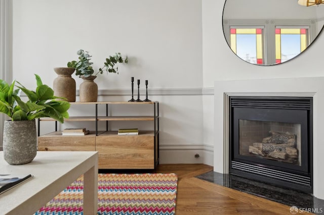 3511 23rd St Unit 1, San Francisco, CA 94110 - detailed view of a fireplace with flush hearth