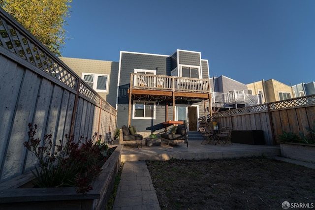 rear view of house with a patio area