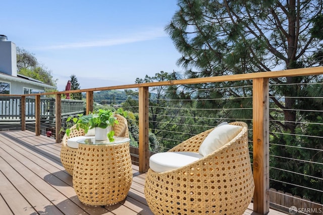 view of wooden terrace