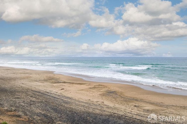 property view of water with a view of the beach