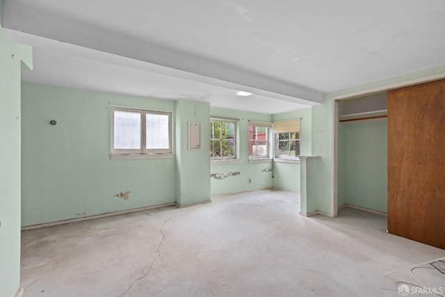 135 San Rafael Way, San Francisco, CA 94127 - unfurnished bedroom featuring multiple windows, concrete flooring, and a closet