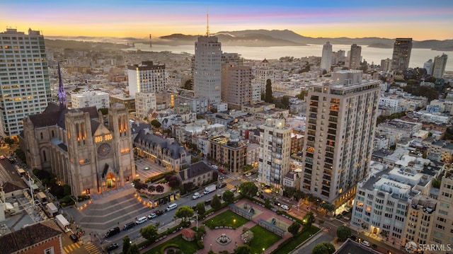 view of city featuring a mountain view