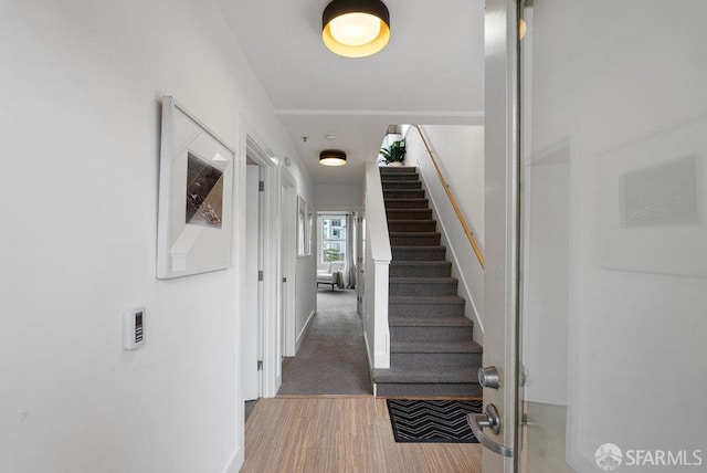 interior space featuring hardwood / wood-style floors