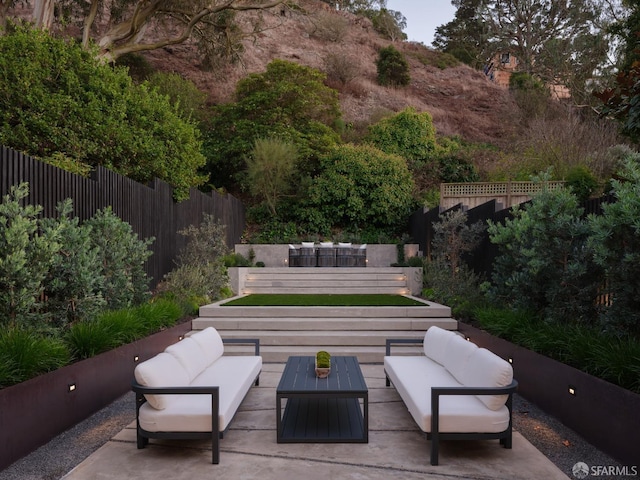 view of patio / terrace with outdoor lounge area