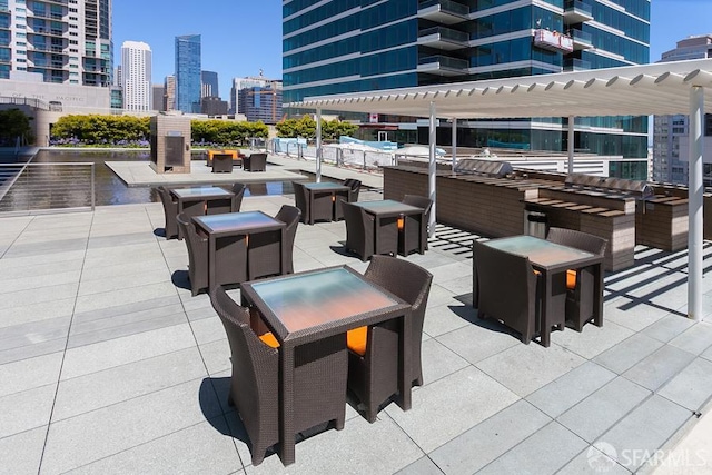425 1st St Unit 3301, San Francisco, CA 94105 - view of patio with a view of skyline