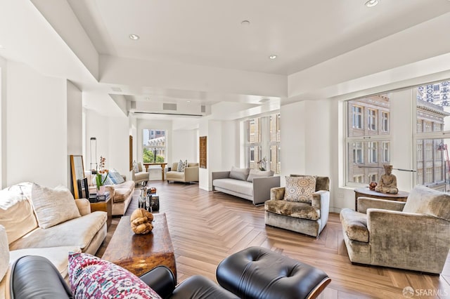 1615 Broadway Unit 5, Oakland, CA 94612 - living room featuring recessed lighting
