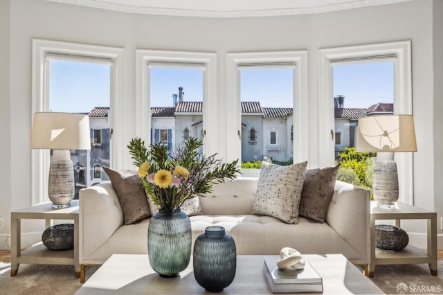 view of sunroom / solarium