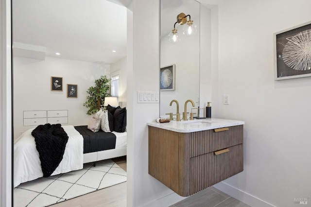 bathroom with vanity