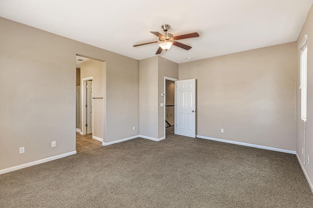 9877 Bluefin Way, Elk Grove, CA 95757 - unfurnished bedroom featuring carpet flooring and a ceiling fan