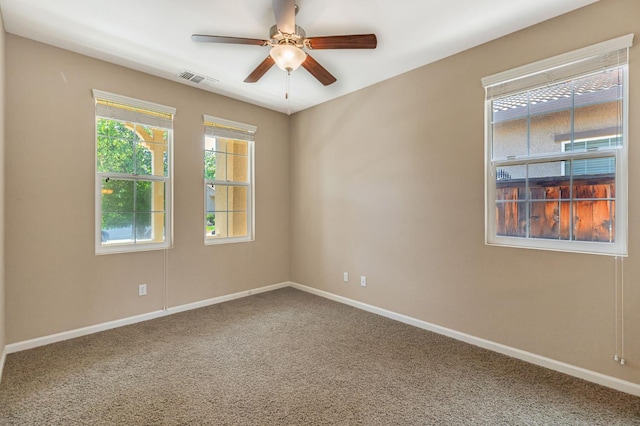 9877 Bluefin Way, Elk Grove, CA 95757 - unfurnished room featuring carpet flooring and a ceiling fan