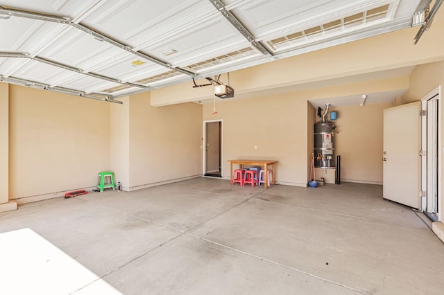 9877 Bluefin Way, Elk Grove, CA 95757 - garage featuring water heater and a garage door opener