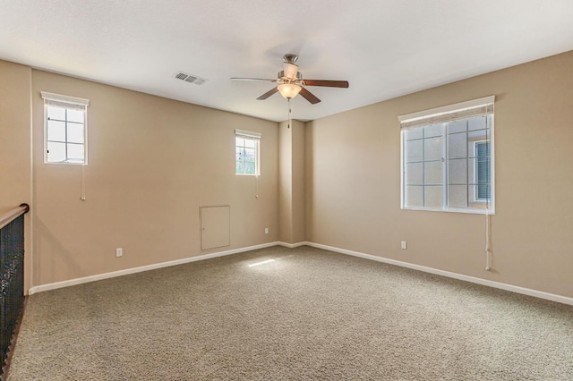 9877 Bluefin Way, Elk Grove, CA 95757 - carpeted empty room featuring a ceiling fan and baseboards