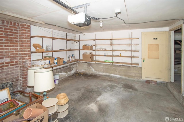 7520 Sunkist Dr, Oakland, CA 94605 - garage featuring a garage door opener
