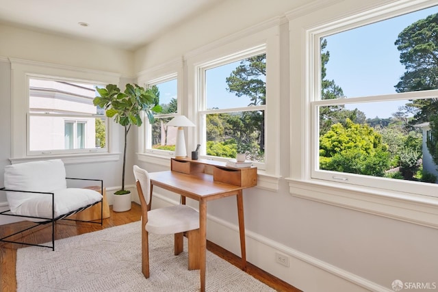 view of sunroom / solarium
