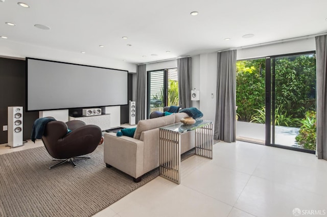 1507 Noe St, San Francisco, CA 94131 - cinema featuring recessed lighting and light tile patterned flooring