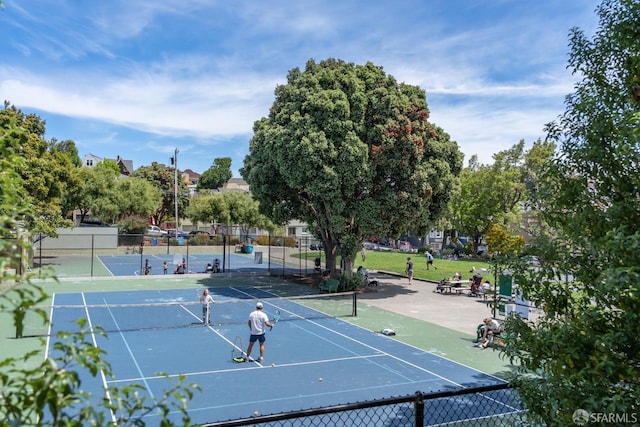 1507 Noe St, San Francisco, CA 94131 - view of tennis court featuring fence