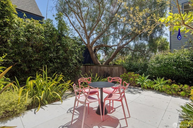 1507 Noe St, San Francisco, CA 94131 - view of patio / terrace featuring fence and outdoor dining space
