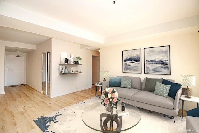 601 Van Ness Ave Unit 712, San Francisco, CA 94102 - living area featuring wood finished floors and baseboards