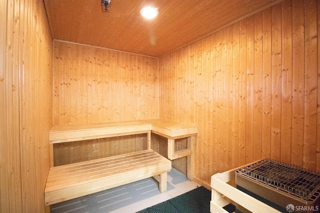 601 Van Ness Ave Unit 712, San Francisco, CA 94102 - sauna with wood ceiling and wood walls