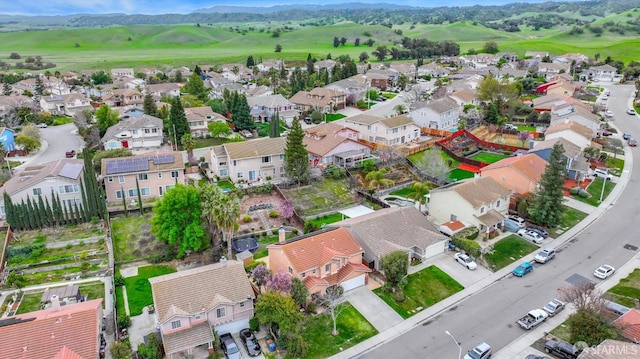 bird's eye view featuring a residential view