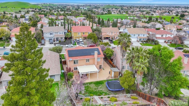 drone / aerial view featuring a residential view