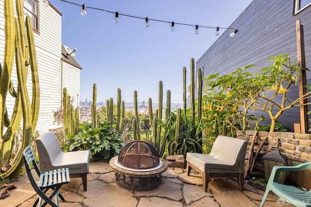 70 Laidley St, San Francisco, CA 94131 - view of patio with an outdoor fire pit