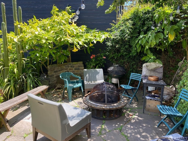 70 Laidley St, San Francisco, CA 94131 - view of patio / terrace featuring a fire pit
