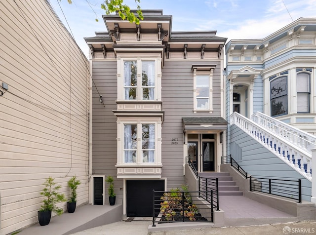 2675 Sutter St, San Francisco, CA 94115 - view of front of property featuring an attached garage and concrete driveway