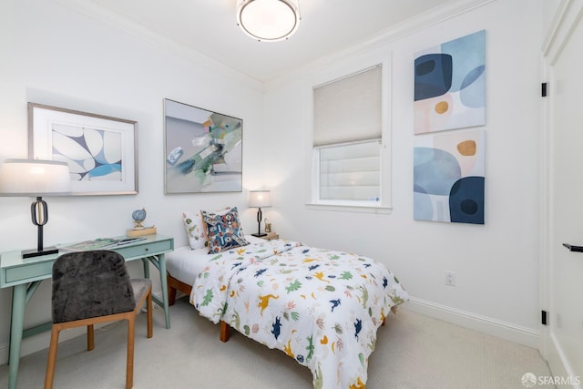 2675 Sutter St, San Francisco, CA 94115 - carpeted bedroom featuring crown molding and baseboards