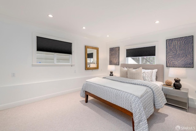 2675 Sutter St, San Francisco, CA 94115 - carpeted bedroom featuring recessed lighting and crown molding