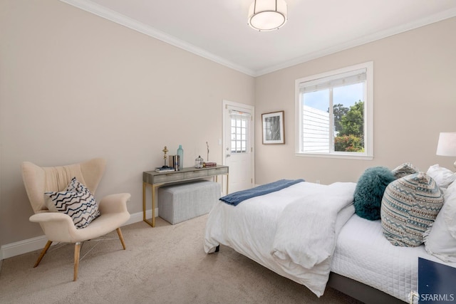 2675 Sutter St, San Francisco, CA 94115 - bedroom with crown molding and carpet flooring