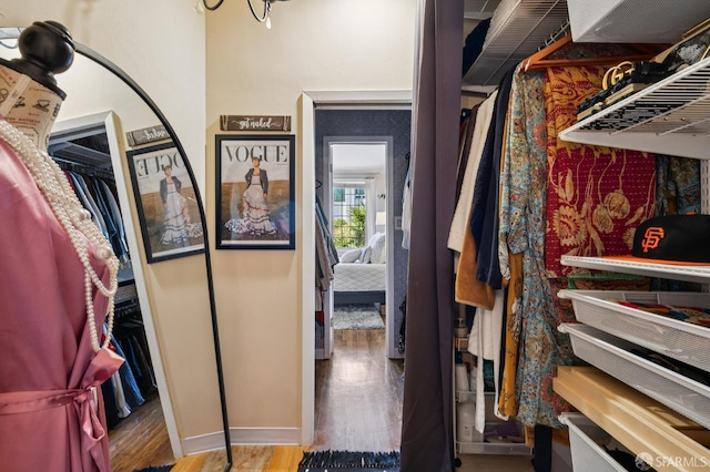 1201 California St Unit 205, San Francisco, CA 94109 - walk in closet featuring wood finished floors
