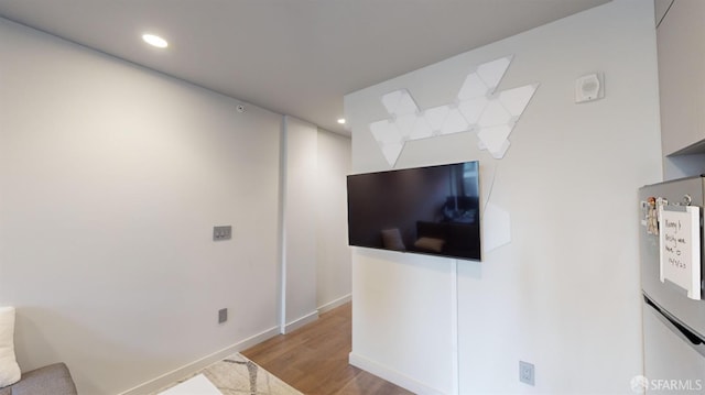 interior space featuring light wood-type flooring