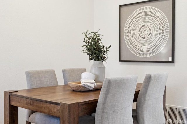 view of dining area