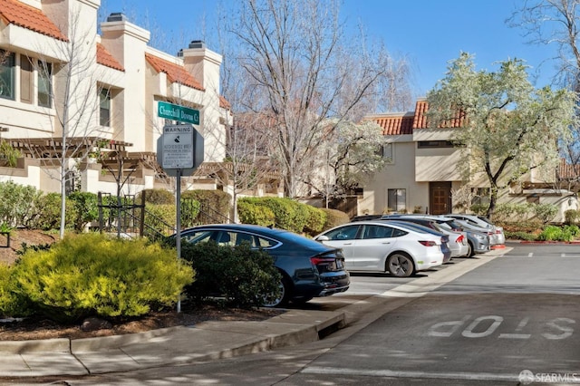 view of vehicle parking