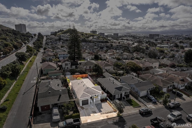 aerial view featuring a residential view