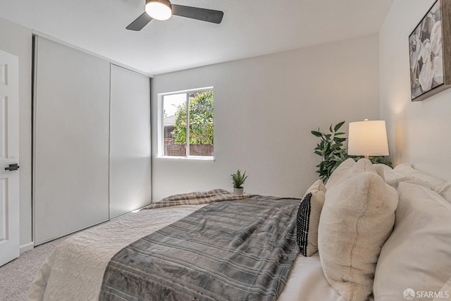 4156 N Amargosa Dr N, Antioch, CA 94531 - bedroom featuring carpet floors, a closet, and a ceiling fan