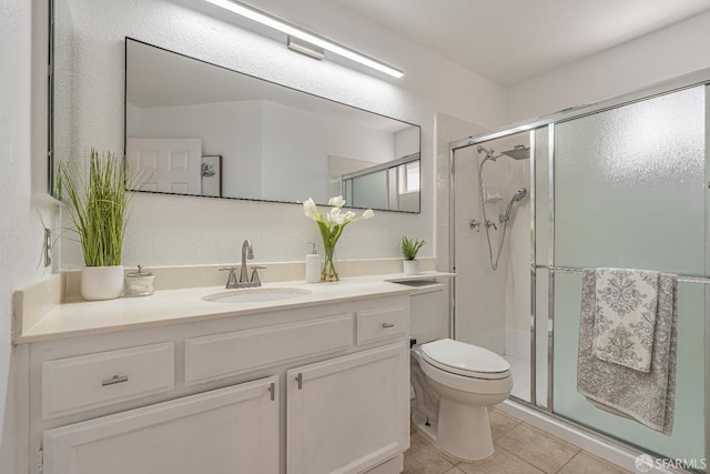 4156 N Amargosa Dr N, Antioch, CA 94531 - bathroom with vanity, a stall shower, and tile patterned flooring