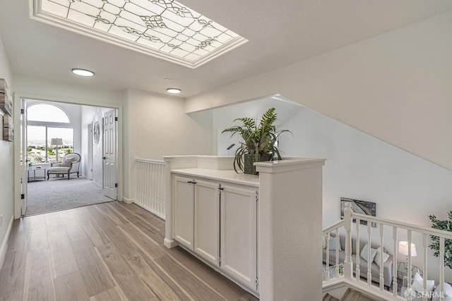 4156 N Amargosa Dr N, Antioch, CA 94531 - hall with wood finished floors, an upstairs landing, and recessed lighting