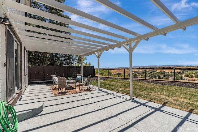 4156 N Amargosa Dr N, Antioch, CA 94531 - view of patio with a pergola and a mountain view