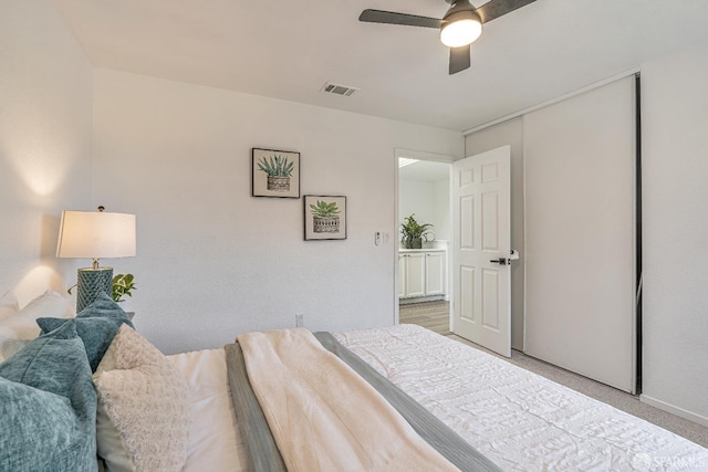 4156 N Amargosa Dr N, Antioch, CA 94531 - carpeted bedroom with a closet and ceiling fan