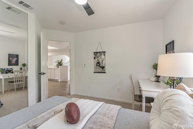 4156 N Amargosa Dr N, Antioch, CA 94531 - carpeted bedroom featuring an office area and a ceiling fan