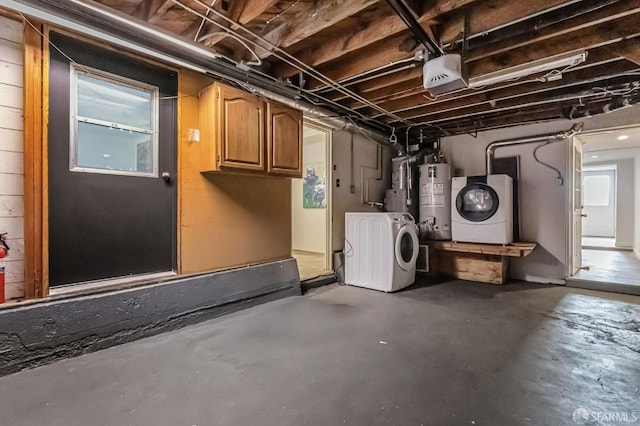 1567 44th Ave, San Francisco, CA 94122 - basement with water heater and separate washer and dryer