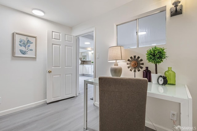 1567 44th Ave, San Francisco, CA 94122 - office with light wood-type flooring and baseboards
