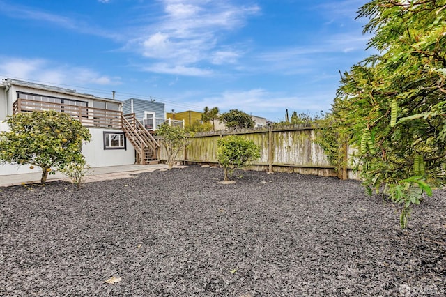 1567 44th Ave, San Francisco, CA 94122 - view of yard featuring stairs and a patio