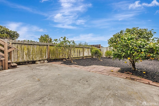 1567 44th Ave, San Francisco, CA 94122 - fenced backyard with a patio area