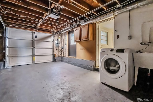 1567 44th Ave, San Francisco, CA 94122 - garage with washer / clothes dryer and a garage door opener
